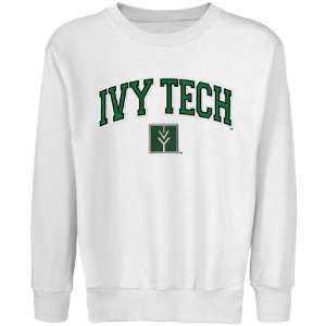 Ivy Tech Community College Youth Logo Arch Applique Crew Neck Fleece 