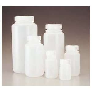Nalgene Wide Mouth HDPE Bottles for Chemicals or Specimens, 8oz.(237mL 