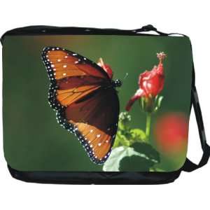  Rikki KnightTM Orange Butterfly Design Messenger Bag   Book 