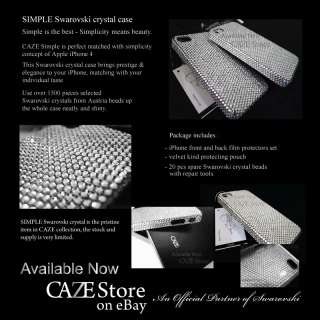 CAZE SIMPLE   Swarovski Crystal case for iPhone 4  