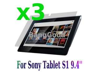 3x Clear Screen Protector Film Skin Guard For Sony S S1 9.4 Tablet (3 
