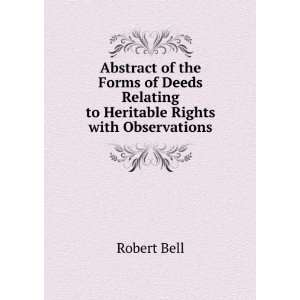   to Heritable Rights with Observations Robert Bell  Books