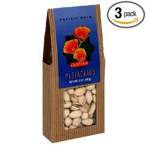 Pacific Gold Marketing Pistachios Snack Pack, 5 Ounce Package (Pack of 