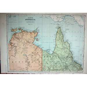 c1910 MAP NORTH AUSTRALIA QUEENSLAND PALMERSTON GROOTE 