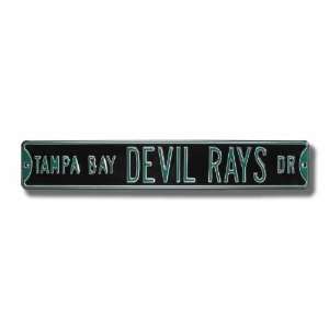   RAYS TAMPA BAY DEVIL RAYS AVE Authentic METAL STREET SIGN (6 X 36
