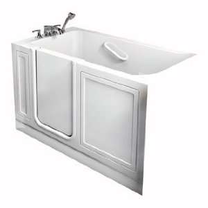   Walk In Bath Whirlpool and Air Spa Systems, Left Side Drain, White