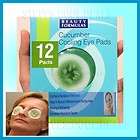 Cucumber Cooling Eye Pads 12 Pack Soothes Revitalizes Reduce Puffness 