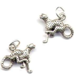  Cheetah Charm Sterling Silver Jewelry 