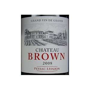  2008 Chateau Brown Pessac Leognan 750ml Grocery & Gourmet 