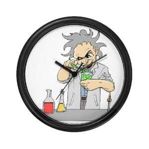  Mad Scientist Chemistry Wall Clock by 