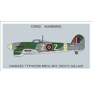  CORGI Hawker Typhoon Mk.Ib 172 Scale WB99628 Everything 