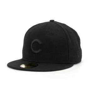  Chicago Cubs Black on Black Fashion Hat