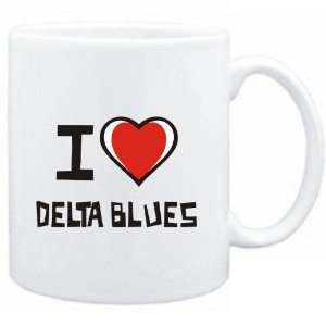  Mug White I love Delta Blues  Music