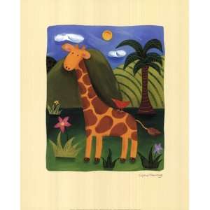  Gerry the Giraffe   Poster by Sophie Harding (9.5x11.75 