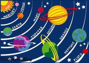 3x5 Universal Rug Solar System Kids Educational 31x47  