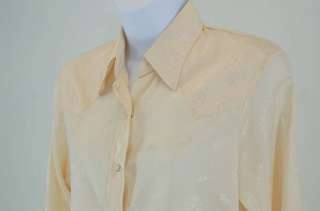Womens Vintage Wrangler Dressy Western Style Shirt Blouse Size 34 