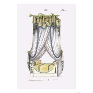  French Empire Bed No. 11 Giclee Poster Print, 18x24