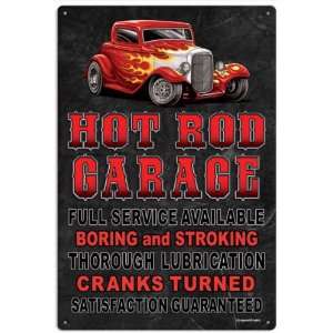  Hot Rod Garage Vintage Metal Sign