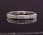 Platinum Diamond Tiffany & Co 5 1/4 Channel Set Ring Includes Inner 