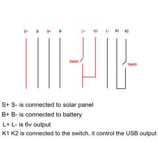   controller regulator solar panel for 6v battery output 6v/5v  