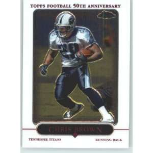  Chris Brown   Tennessee Titans   2005 Topps Chrome Card 