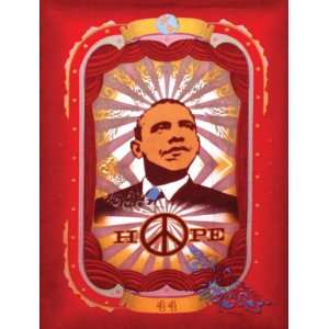  Barack Obama Hope Tapestry 28x37 Inches