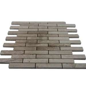  Wooden Beige3/4X4 Tiles Big Brick 1/4 Sheet Sample