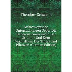   Der Thiers Und Pflanzen (German Edition) ThÃ©odore Schwann Books