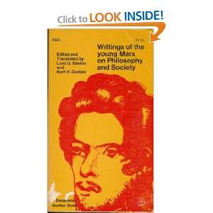  Writings of the young Marx on philosophy and Society KURT 