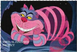 Cheshire Cat Cross Stitch Pattern Alice Wonderland TBB  