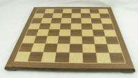 Marquetry Mahogany Wood Inlay Chess Checker Game Board Hand Made 15 