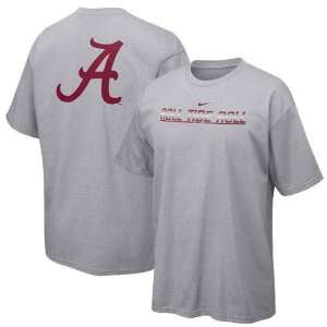   Nike Alabama Crimson Tide Ash School Pride T shirt