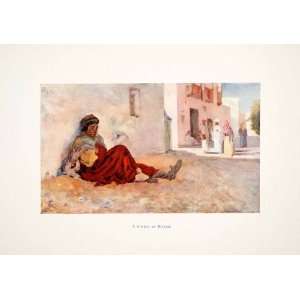  1905 Color Print Street Biskra Vescera Septimius Severus 