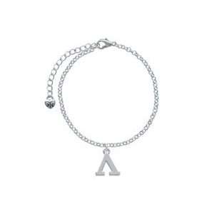 Greek Letter Lambda   Silver Plated Elegant Charm Bracelet [Jewelry]