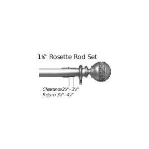   rossette smooth decorative curtain rods 100 180