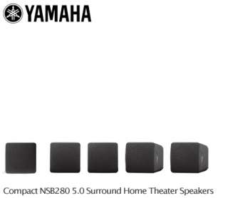    Yamaha 5.0 Surround Home Theatre Speakers NSB280 Black x5 Speakers