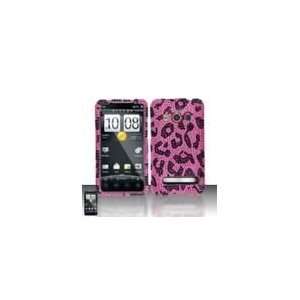  HTC EVO 4G Full Diamond Case Pink Leopard 