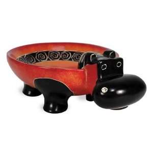 SUNSET HIPPO STANDING BOWL   30 %Off 