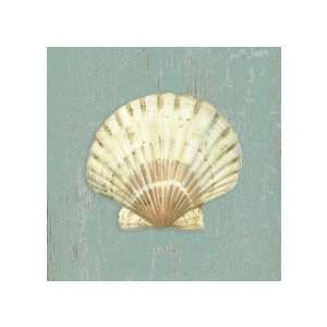  Scallop Shell Giclee Poster Print by Lisa Danielle, 14x14 