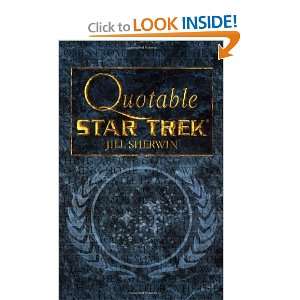    Star Trek Quotable Star Trek [Paperback] Jill Sherwin Books