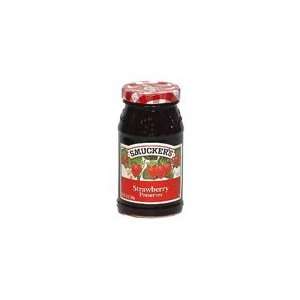 Smuckers Strawberry Preserve 12 oz. (3 Pack)  Grocery 