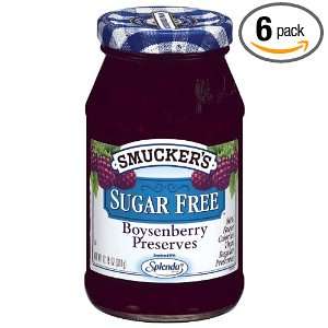 Smuckers Sugar Free Boysenberry Preserves, 12.7500 Ounce (Pack of 6)