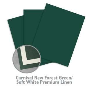  Carnival Linen Soft White/New Forest Green Paper   250 