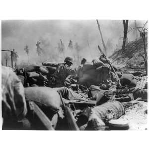 Target,pill box,Marines,throw,hand grenade,smoke,battle,Tarawa 