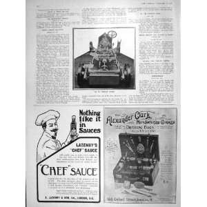  1906 CROSSLEY CHASIS MOTOR CAR CHEF SAUCE DRESSING BAG 