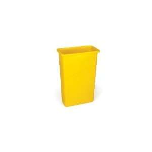 Rubbermaid FG354000YEL   Slim Jim Waste Container, 23 Gallon, 11 in W 