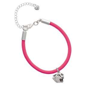   Panther   Mascot Charm on a Hot Pink Malibu Charm Bracelet Jewelry