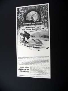 Johnson Skee Horse Snowmobile 1965 print Ad  