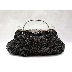 Classic Style Bridal Accessories Beaded Handbag Evening Purse Mini Bag 