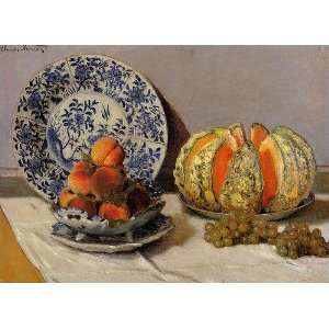  Claude Monet Still Life With Melon  Art Reproduction Oil 